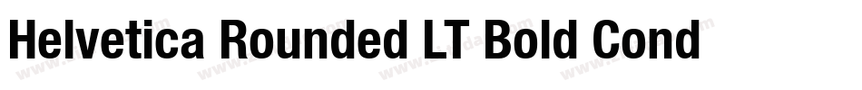 Helvetica Rounded LT Bold Condensed字体转换